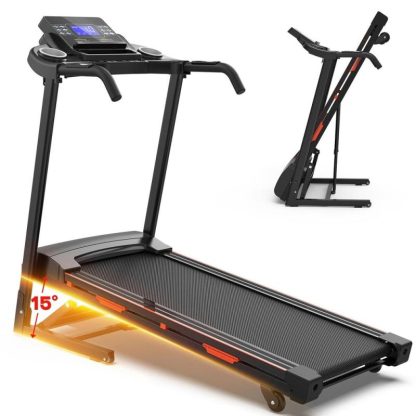 Home Gyms |  Electric Treadmill with Bluetooth Speaker, 3.5HP Powerful Motor, 330LBS Weight Capacity, Fitshow APP Support Home Gyms Home Gyms