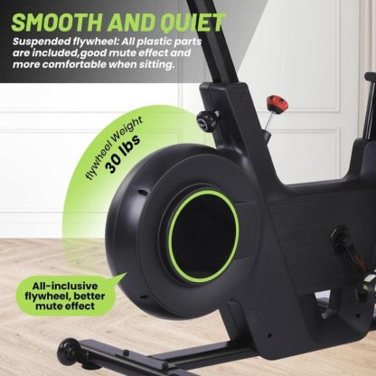 Home Gyms |  Exercise Bike, Plus Magnetic Resistance/Brake Pad Indoor Cycling Bike Stationary Home Gyms Black