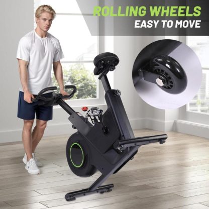 Home Gyms |  Exercise Bike, Plus Magnetic Resistance/Brake Pad Indoor Cycling Bike Stationary Home Gyms Black