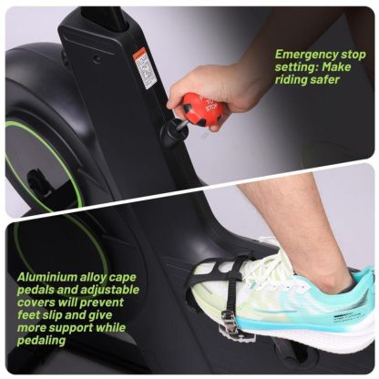 Home Gyms |  Exercise Bike, Plus Magnetic Resistance/Brake Pad Indoor Cycling Bike Stationary Home Gyms Black