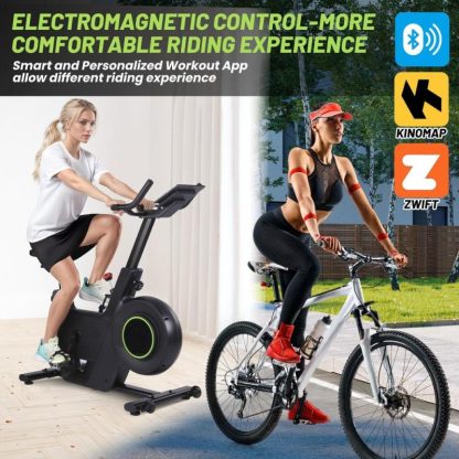 Home Gyms |  Exercise Bike, Plus Magnetic Resistance/Brake Pad Indoor Cycling Bike Stationary Home Gyms Black