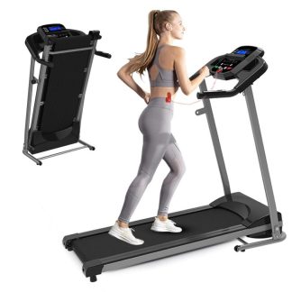 Home Gyms |  Foldable 2.5HP Motorized Running Machine with 12 Perset Programs 265LBS Weight Capacity Walking Jogging Treadmill Home Gyms Home Gyms