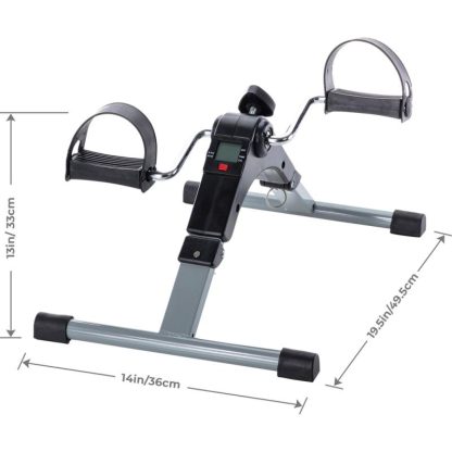 Home Gyms |  Folding Pedal Exercise Bike to Strengthen and Tone Legs or Arms Home Gyms Black