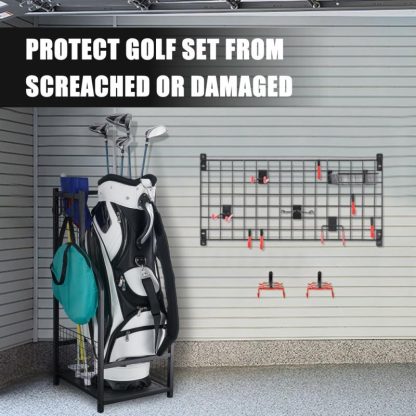 Home Gyms |  Freestanding Sports Rack Equipment Garage Organizer Golf Sport Storage Home Gyms Home Gyms