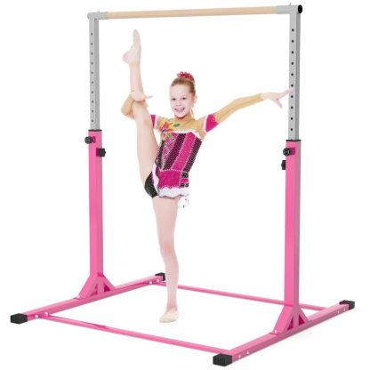 Home Gyms |  Gymnastics Bar for Kids Ages 3-15 For Home,Horizontal Bar And Gymnastic Training Equipment Home Gyms Home Gyms