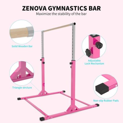 Home Gyms |  Gymnastics Bar for Kids Ages 3-15 For Home,Horizontal Bar And Gymnastic Training Equipment Home Gyms Home Gyms