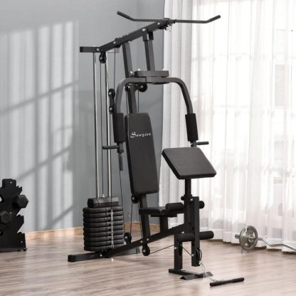 Home Gyms |  Home Power Tower Multifunction Workout Rack with Poll-up Stand & Dip Station, Weight Stack Machine for Whole Body Home Gyms Home Gyms