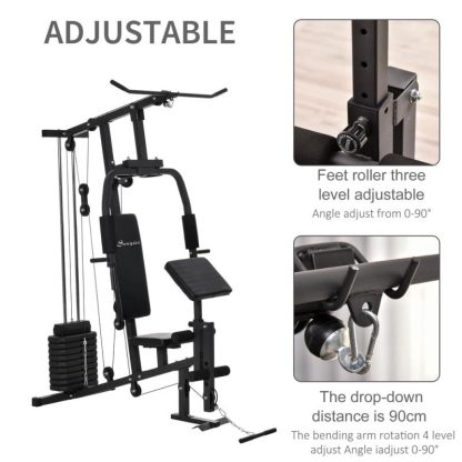 Home Gyms |  Home Power Tower Multifunction Workout Rack with Poll-up Stand & Dip Station, Weight Stack Machine for Whole Body Home Gyms Home Gyms