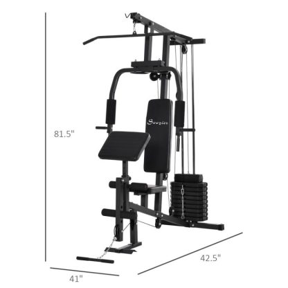 Home Gyms |  Home Power Tower Multifunction Workout Rack with Poll-up Stand & Dip Station, Weight Stack Machine for Whole Body Home Gyms Home Gyms