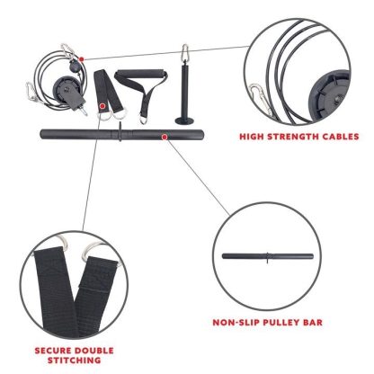 Home Gyms |  Lat Pull Down Attachment – Lat Pull Down – Lat Pull Down Home Gyms Black