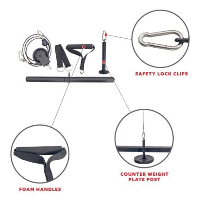 Home Gyms |  Lat Pull Down Attachment – Lat Pull Down – Lat Pull Down Home Gyms Black