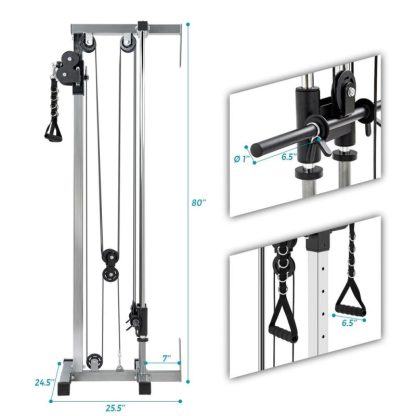 Home Gyms |  Lat Pulldown Machine Home Gym Fitness Silver Home Gyms Home Gyms