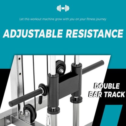 Home Gyms |  Lat Pulldown Machine Home Gym Fitness Silver Home Gyms Home Gyms