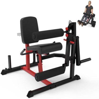 Home Gyms |  Leg Extension and Curl Machine, Heavy Duty 580lbs Capacity Leg Extension Machine with 24-Position Adjustable – black+red Home Gyms Home Gyms