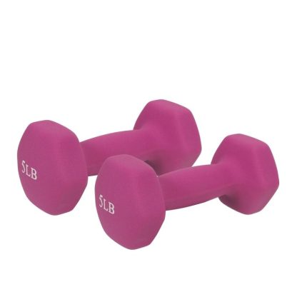 Home Gyms |  Neoprene Dumbbell – 5lb (PAIR) – 5 lb Home Gyms Home Gyms