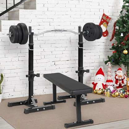 Home Gyms |  Pair of Standard Adjustable Portable Power Weight Rack Home Gyms Home Gyms