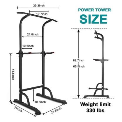 Home Gyms |  Power Tower Workout Dip Station Pull Up Bar Home Gyms Home Gyms