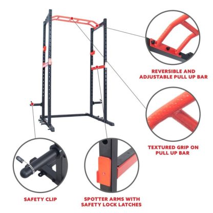 Home Gyms |  Power Zone Strength Rack – SF-XF9925 Home Gyms Black