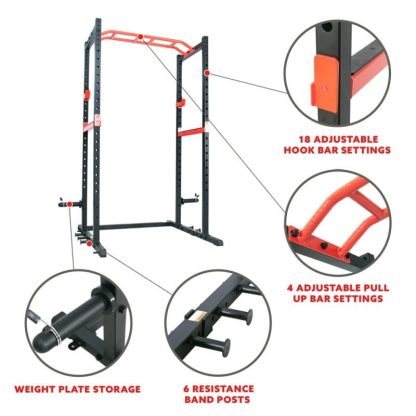 Home Gyms |  Power Zone Strength Rack – SF-XF9925 Home Gyms Black