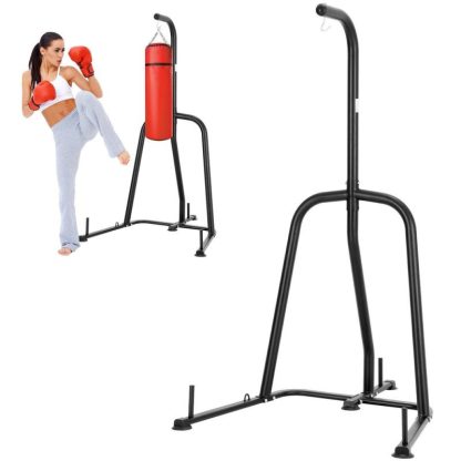 Home Gyms |  Punching Bag Stand Steel Heavy Duty Workout Equipment Freestanding Sandbag Rack with Weighted Base for Home Gym Fitness Home Gyms Home Gyms