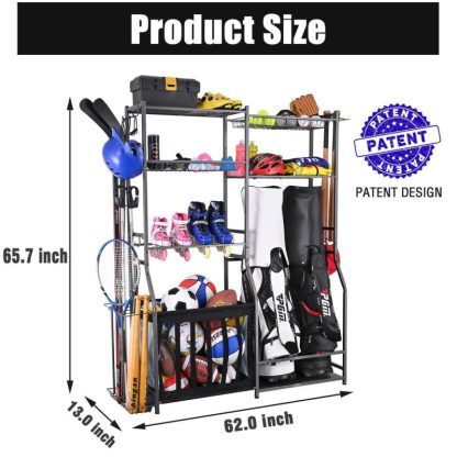 Home Gyms |  Sports Equipment, Garage Rack, Golf Storage, Garage Organizer Home Gyms Black