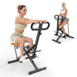 Home Gyms |  Squat Machine Assist Trainer for Glutes Workout Foldable with Adjustable seat for Home Gym Fitness-Black Home Gyms Home Gyms