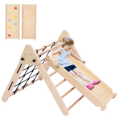 Home Gyms |  Toddler Indoor Gym Playset Climbing Toy Home Gyms Beige