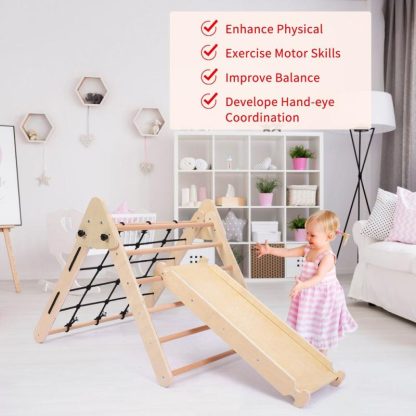 Home Gyms |  Toddler Indoor Gym Playset Climbing Toy Home Gyms Beige