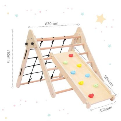 Home Gyms |  Toddler Indoor Gym Playset Climbing Toy Home Gyms Beige