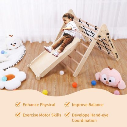 Home Gyms |  Toddler Indoor Gym Playset Climbing Toy Home Gyms Beige