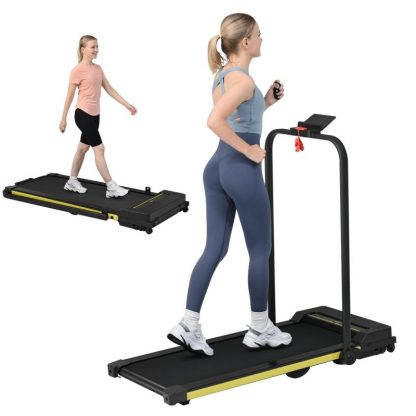 Home Gyms |  Treadmill-Walking Pad-Under Desk Treadmill 0.6-7.6MPH 2.5HP 2 in 1 Folding Treadmill-Treadmills for Home and Office Home Gyms Home Gyms