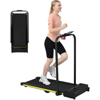 Home Gyms |  Treadmill-Walking Pad-Under Desk Treadmill 0.6-7.6MPH 2.5HP 2 in 1 Folding Treadmill-Treadmills for Home and Office Home Gyms Home Gyms