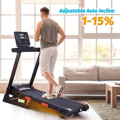 Home Gyms |  Treadmill with Auto Incline Home Gyms Black