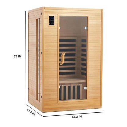 Hot Tubs |  2 Person Sauna Hot Tubs Brown