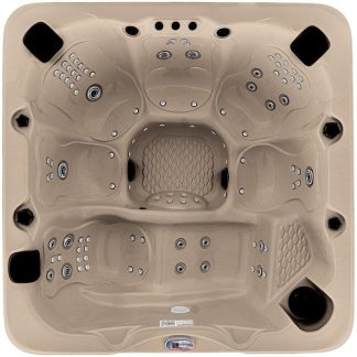 Hot Tubs |  6-Person 100-Jet Premium Acrylic Lounger Spa Standard Hot Tub with Sound System and LED Waterfall Hot Tubs Hot Tubs