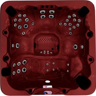 Hot Tubs |  6-Person 56-Jet Premium Acrylic Lounge Spa Standard Hot Tub with Sound System and LED Waterfall Hot Tubs Hot Tubs