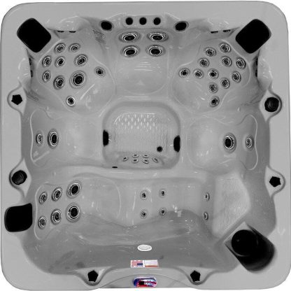 Hot Tubs |  6-Person 56-Jet Premium Acrylic Lounge Spa Standard Hot Tub with Sound System and LED Waterfall Hot Tubs Hot Tubs