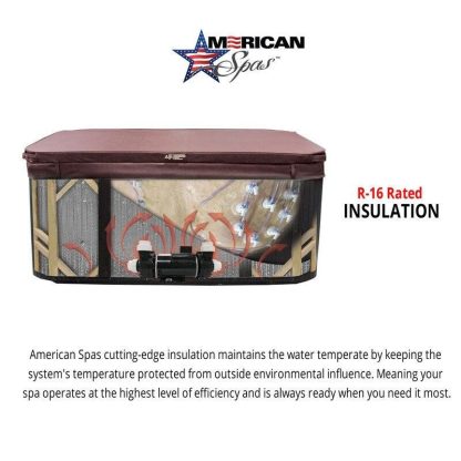 Hot Tubs |  6-Person 56-Jet Premium Acrylic Lounge Spa Standard Hot Tub with Sound System and LED Waterfall Hot Tubs Hot Tubs