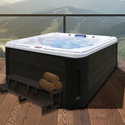 Hot Tubs |  7-Person 30-Jet Premium Acrylic Bench Hot Tub with LED Waterfall Hot Tubs Hot Tubs