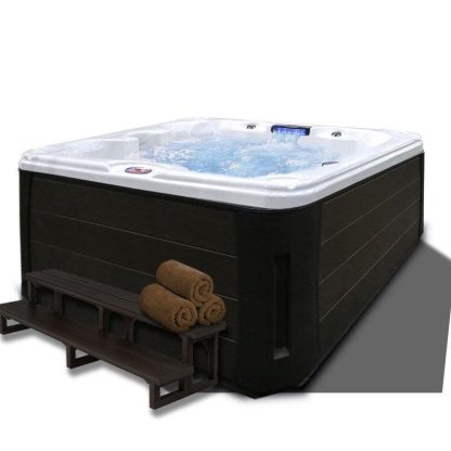 Hot Tubs |  7-Person 30-Jet Premium Acrylic Bench Hot Tub with LED Waterfall Hot Tubs Hot Tubs