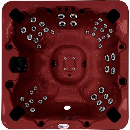 Hot Tubs |  7-Person 56-Jet Premium Acrylic Bench Spa Standard Hot Tub with Sound System and LED Waterfall Hot Tubs Hot Tubs