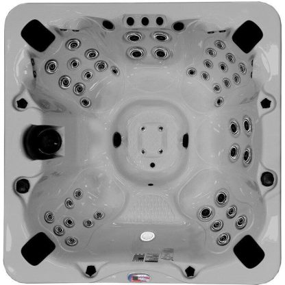 Hot Tubs |  7-Person 56-Jet Premium Acrylic Bench Spa Standard Hot Tub with Sound System and LED Waterfall Hot Tubs Hot Tubs