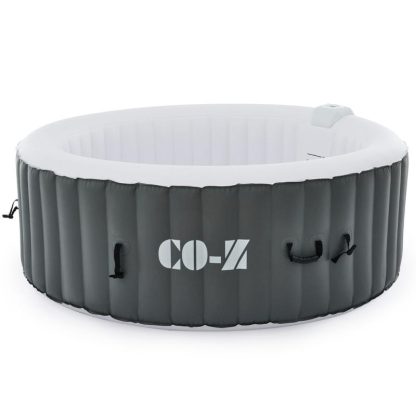 Hot Tubs |  CO-Z Round Inflatable Hot Tub, 4 Person Blow Up Portable Hot Tub Hot Tubs Black & White/Blue & White/Green & White/Grey & White