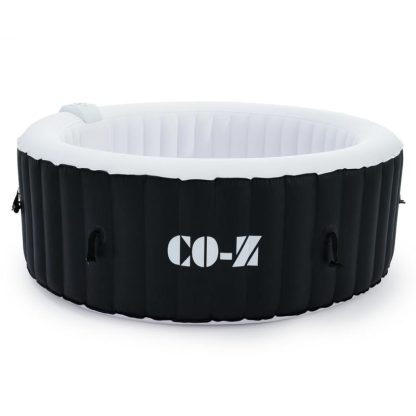 Hot Tubs |  CO-Z Round Inflatable Hot Tub, 4 Person Blow Up Portable Hot Tub Hot Tubs Black & White/Blue & White/Green & White/Grey & White