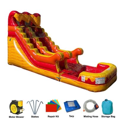 Inflatable Bounce Houses |  15FT Volcano Water Slide – 15′ H x 30′ L x 11′ W Inflatable Bounce Houses Inflatable Bounce Houses