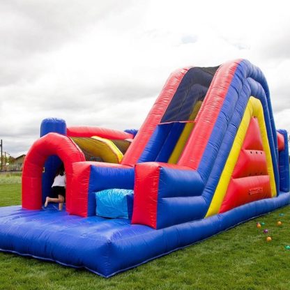 Inflatable Bounce Houses |  30ft Rainbow Extreme Obstacle Inflatable Bounce Houses Inflatable Bounce Houses