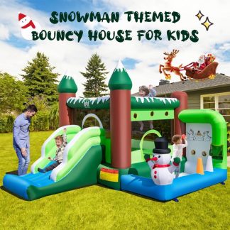 Inflatable Bounce Houses |  6in 1 Winter Themed Inflatable Castle kids Jumping House w/735W Blower – 11 x 12.5 x 8ft (L x W x H) Inflatable Bounce Houses Inflatable Bounce Houses