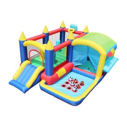 Inflatable Bounce Houses |  7-in-1 Inflatable Bounce House with Ball Pit， Fun for Kids’ Parties Inflatable Bounce Houses Inflatable Bounce Houses