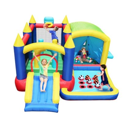 Inflatable Bounce Houses |  7-in-1 Inflatable Bounce House with Ball Pit， Fun for Kids’ Parties Inflatable Bounce Houses Inflatable Bounce Houses