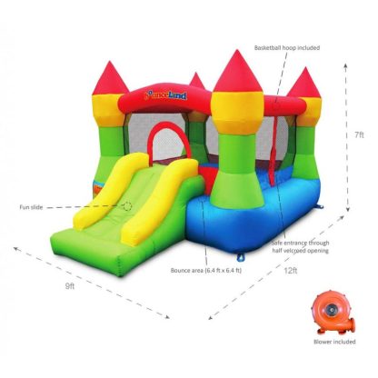 Inflatable Bounce Houses |  Bounce House – Castle Bounce N’ Slide w/hoop Inflatable Bounce Houses Inflatable Bounce Houses